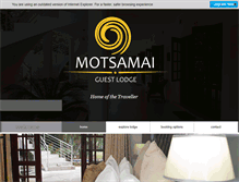 Tablet Screenshot of motsamai.com